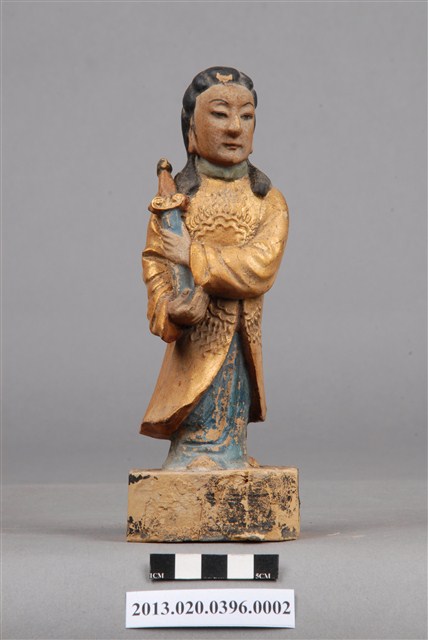 木刻持劍婢女神像 (共9張)