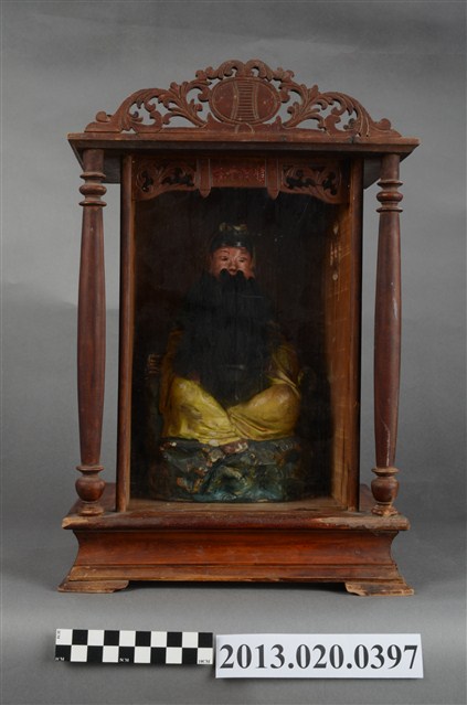 木刻呂仙祖神像帶龕 (共4張)