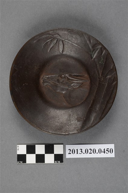 黃土水製牛頭烟盤 (共4張)