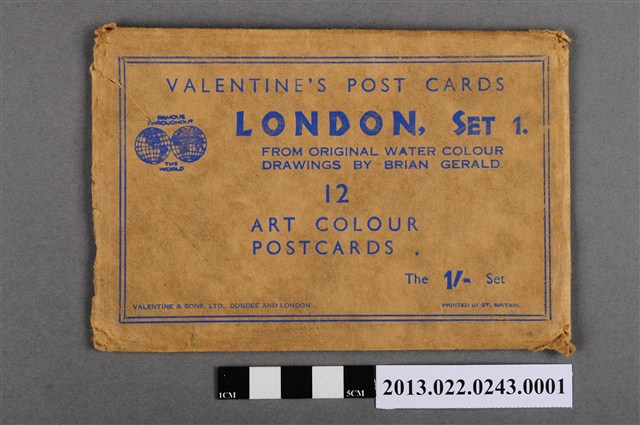 布萊恩吉羅德繪英國倫敦風景明信片組封套 (共2張)
