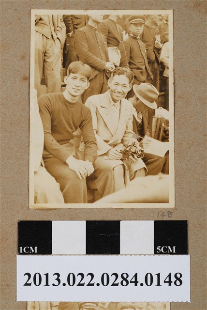 昭和14年神宮競技二人合照 (共2張)