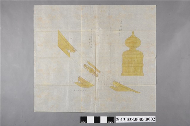 臺灣神社設計圖(本殿規宝珠之圖) (共2張)