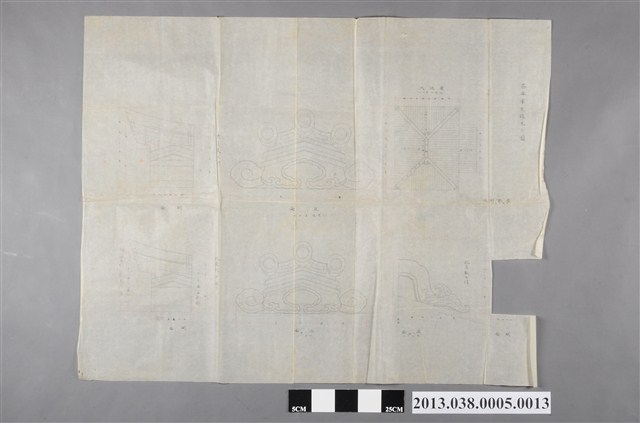 臺灣神社設計圖(祭器屋根尾之圖) (共2張)