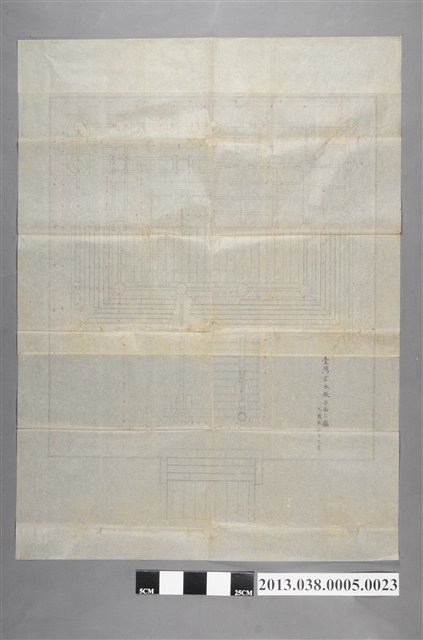 臺灣神社設計圖(臺灣宮本殿平面之圖) (共2張)