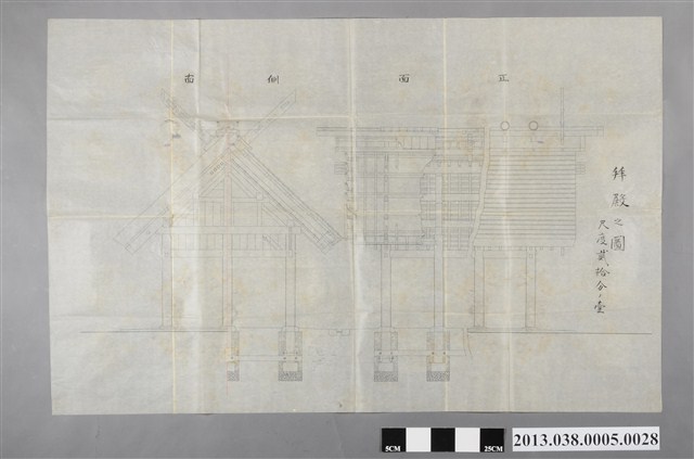 臺灣神社設計圖(拜殿之圖) (共2張)