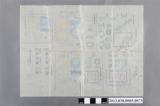 臺灣神社設計圖(各庫所石材雕刻圖) (共2張)