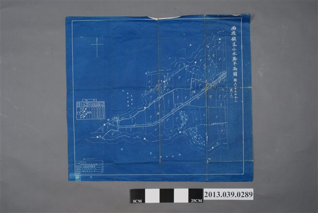 嘉南大圳組合〈新營郡西後鎮區小水路平面圖〉 (共2張)
