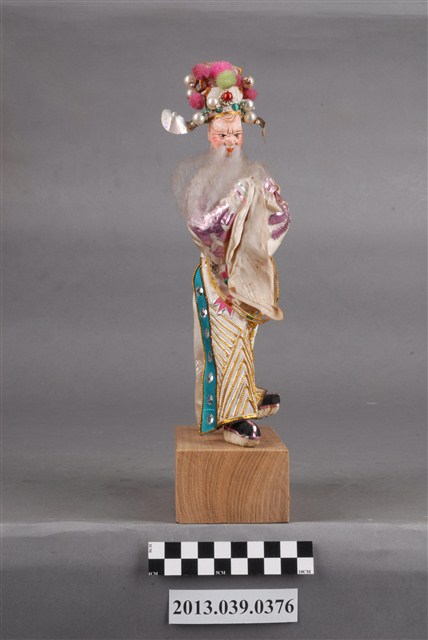 紙糊白鬚老生宰相帽文官人偶 (共9張)