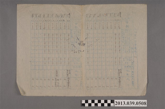 嘉南大圳水利組合〈土地價格評估表(二)〉 (共2張)