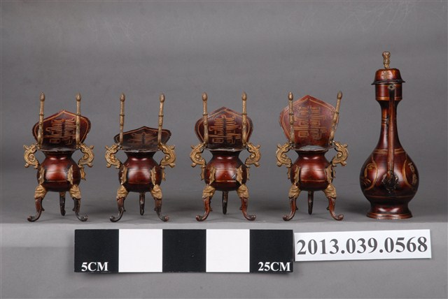 祀神用酒壺爵杯組 (共4張)