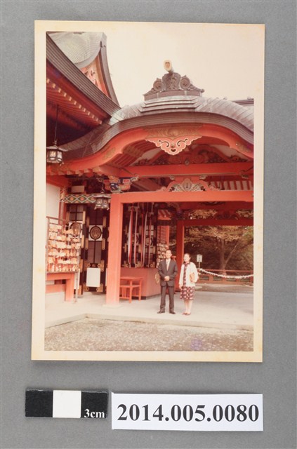 於日本佐賀縣鹿島市祐德稻荷神社御本殿與友人合影 (共5張)
