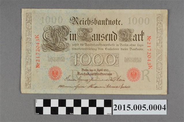 德意志國1千馬克紙幣 (共2張)