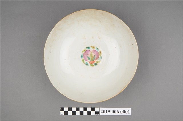 中國產清同治年製紅釉福壽雙全多子多孫大碗 (共6張)