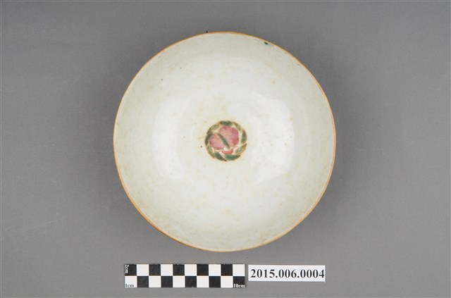 中國產晚清仿明成化瓷底款粉彩福壽雙全多子多孫湯碗 (共6張)