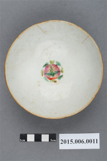 中國產清同治年製紅釉福壽雙全多子多孫碗 (共6張)