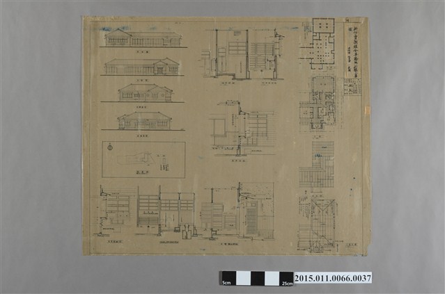 新竹賣捌組合事務所新築工事圖 (共2張)