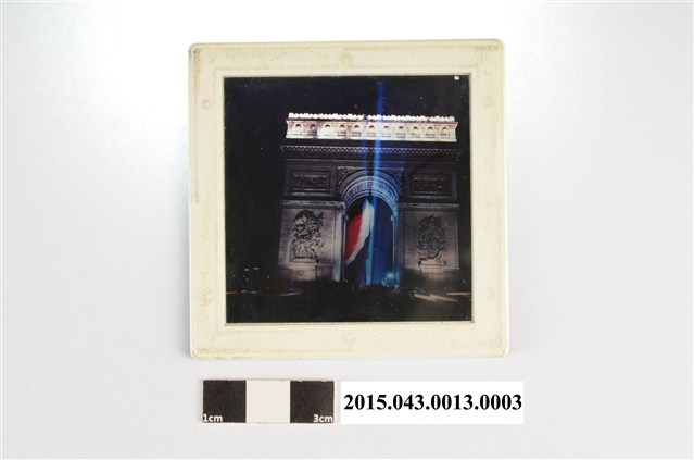 「法國巴黎凱旋門夜景」120幻燈片 (共2張)