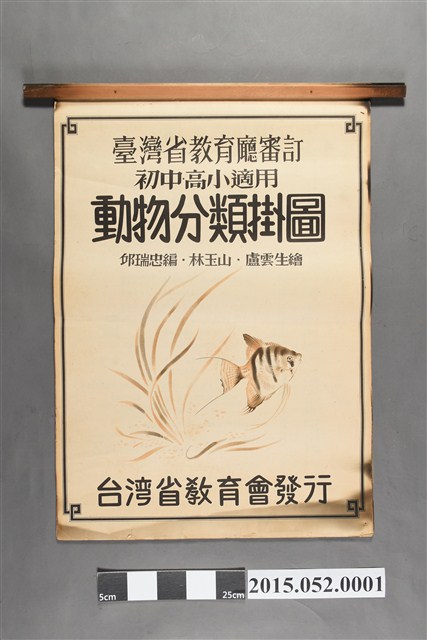 臺灣省教育會發行《動物分類掛圖》 (共33張)
