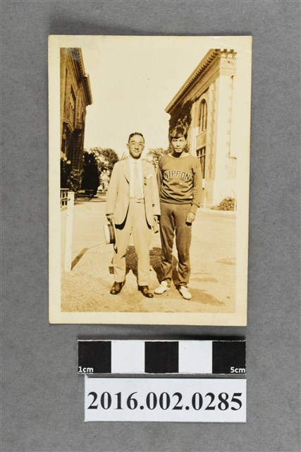 張星賢任職滿鐵時期代表日本參加第十一屆柏林奧運與友人合照 (共2張)