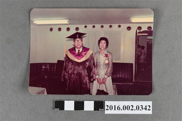 日本中京學園校長梅村夫婦訪台於歡迎會合照 (共2張)