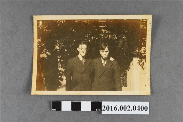 張星賢任職滿鐵時期與松平賴明於東京涉谷合照 (共4張)