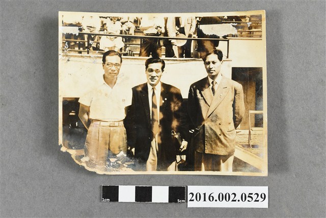 張星賢與孫基禎、金源權於第三屆東京亞運會場合照 (共4張)