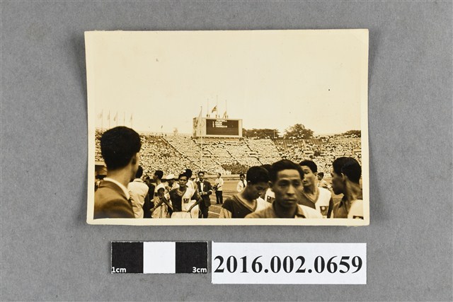 台灣足球代表隊於「第三屆東京亞運」比賽會場 (共2張)