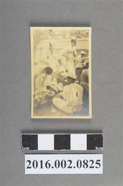 張星賢任職合作金庫時期為棒球隊之一員與隊友於台中合照 (共2張)