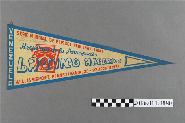 1977年第三十一屆威廉波特少棒賽委內瑞拉致贈之紀念三角旗 (共2張)