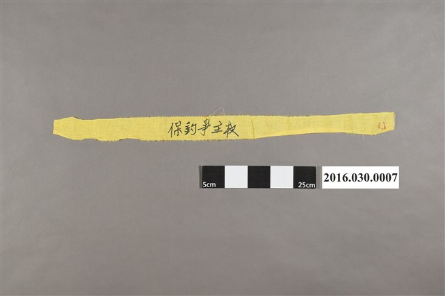 「保釣爭主權」黃色頭巾 (共2張)