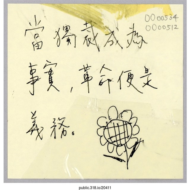 「當獨裁成為事實」便利貼  (共1張)