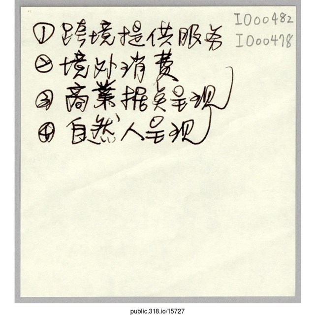「跨境提供服務」便利貼  (共1張)