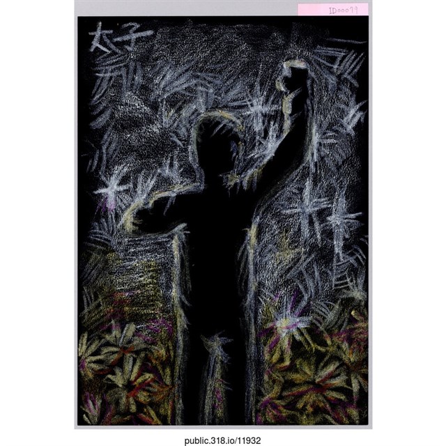 一個人的背影繪畫  (共1張)