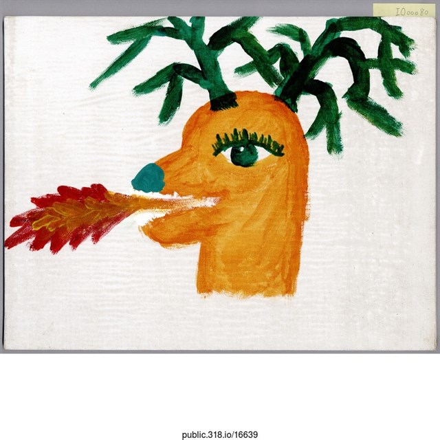 鹿頭繪畫  (共1張)