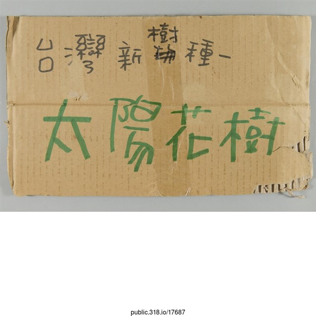 「台灣新樹種」標示  (共1張)