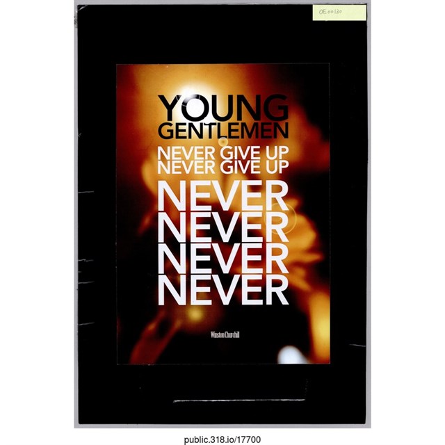 「YOUNG GENTLEMEN NEVER GIVE UP」傳單  (共1張)