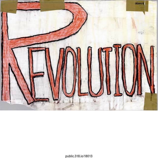 「REVOLTUTION」標語  (共1張)