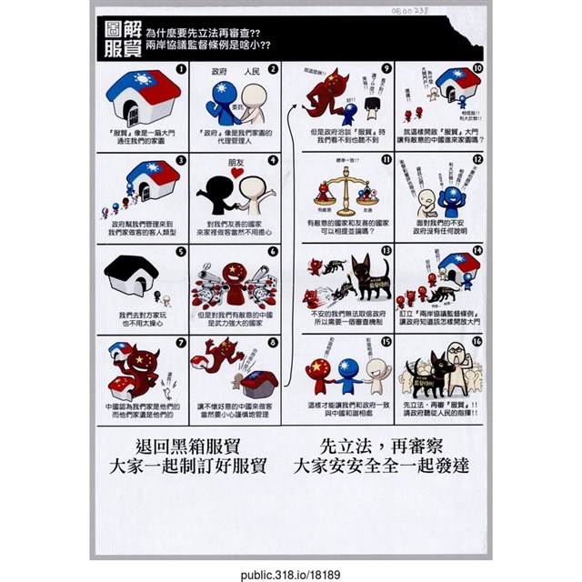 「圖解服貿」傳單  (共1張)