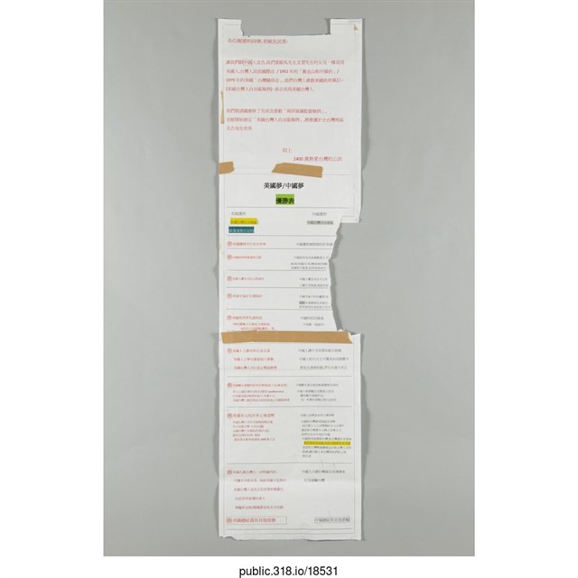 「各位親愛的同學，老師及民眾」文件  (共1張)