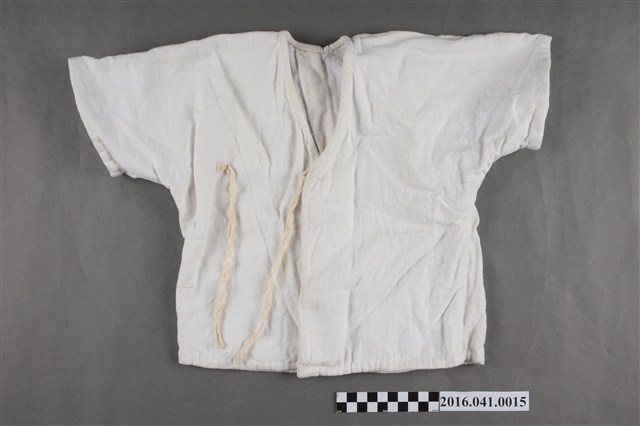 白色棉質嬰兒上短袖衣 (共2張)