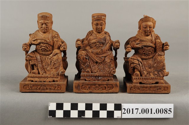 木雕王爺像組 (共3張)