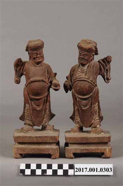 木雕千里眼順風耳像組- 藏品資料- 國立臺灣歷史博物館典藏網