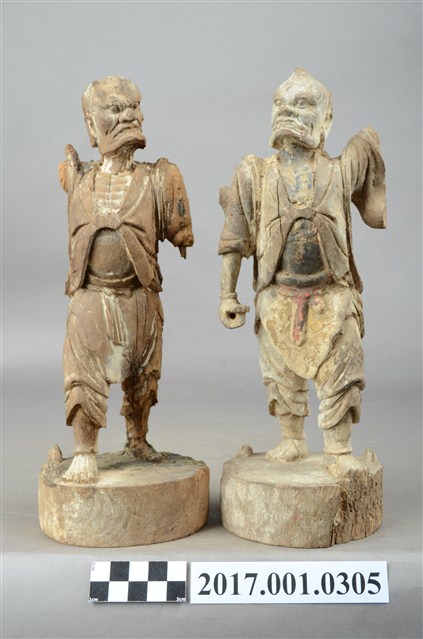 木雕千里眼順風耳像組 (共3張)