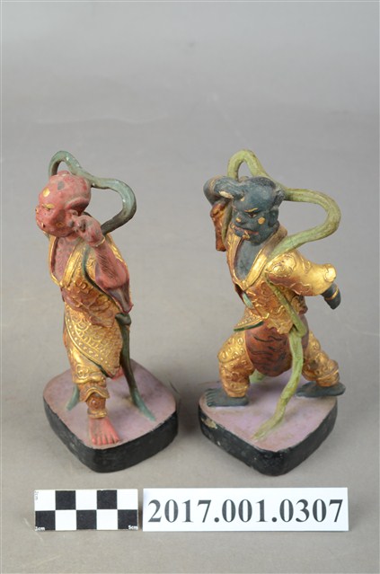 木雕千里眼順風耳像組- 藏品資料- 國立臺灣歷史博物館典藏網