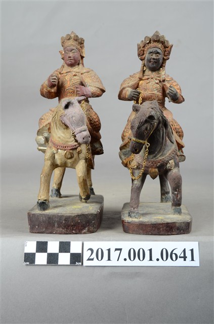 木雕武將像組 (共3張)