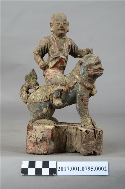 木雕騎獅童子像 (共9張)