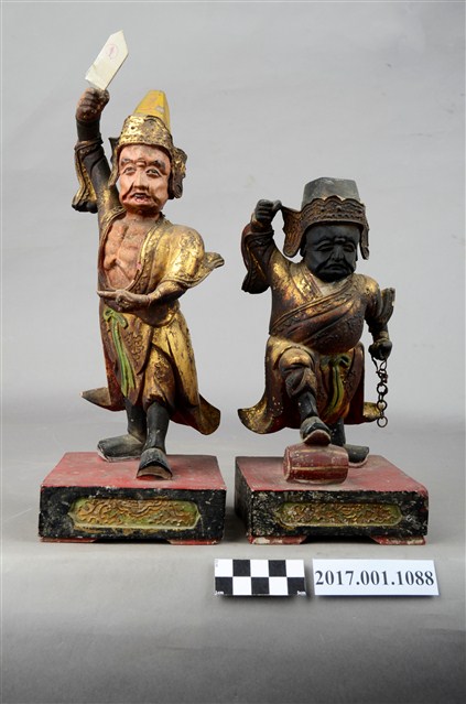 木雕謝范將軍像組 (共3張)