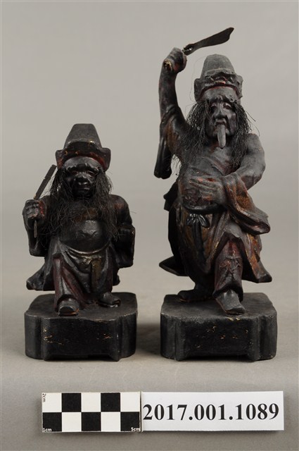 木雕謝范將軍像組 (共3張)