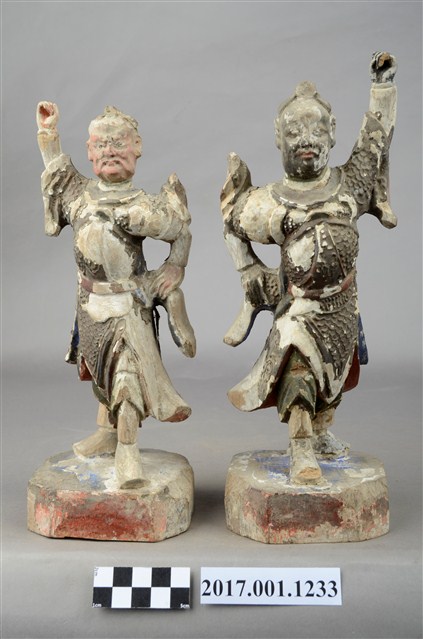 木雕護法官將像組 (共3張)