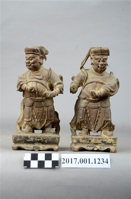 木雕護法官將像組 (共3張)